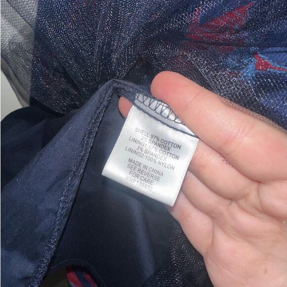 ModCloth Blue Red Floral Fit & Flare Midi Dress Women’s Size 10 NWT Retro Style - Picture 6 of 7